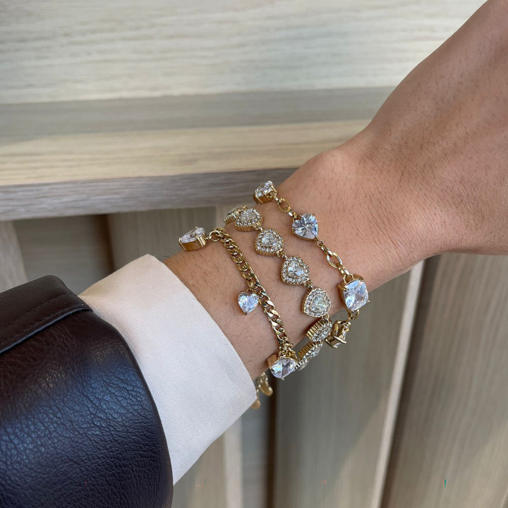 Stainless Steel Bracelet Set