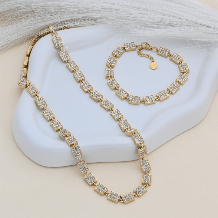 Bracelet Prestige Rectangulaire Zircones