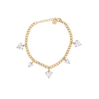 Bracciale cuore in acciaio lucido GB