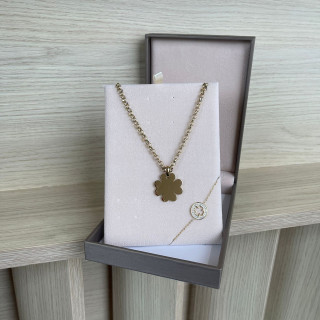 Set Collana e Bracciale in Acciaio