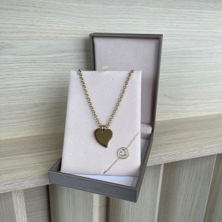 Conjunto Collar y Pulsera de Acero