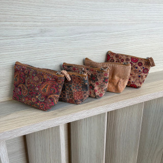 Set 12 Small Cork Wallets