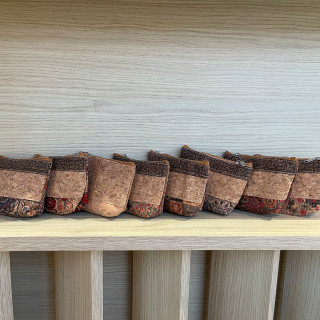 Set 12 Small Cork Wallets
