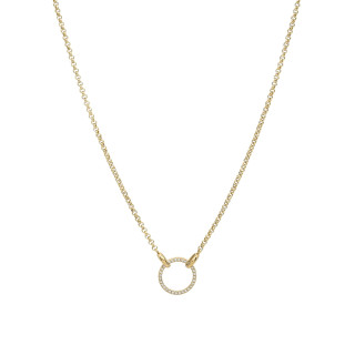 Colar Delicate Círculo e Zircônias