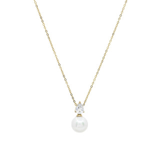 Colar Pérola com Zircónias