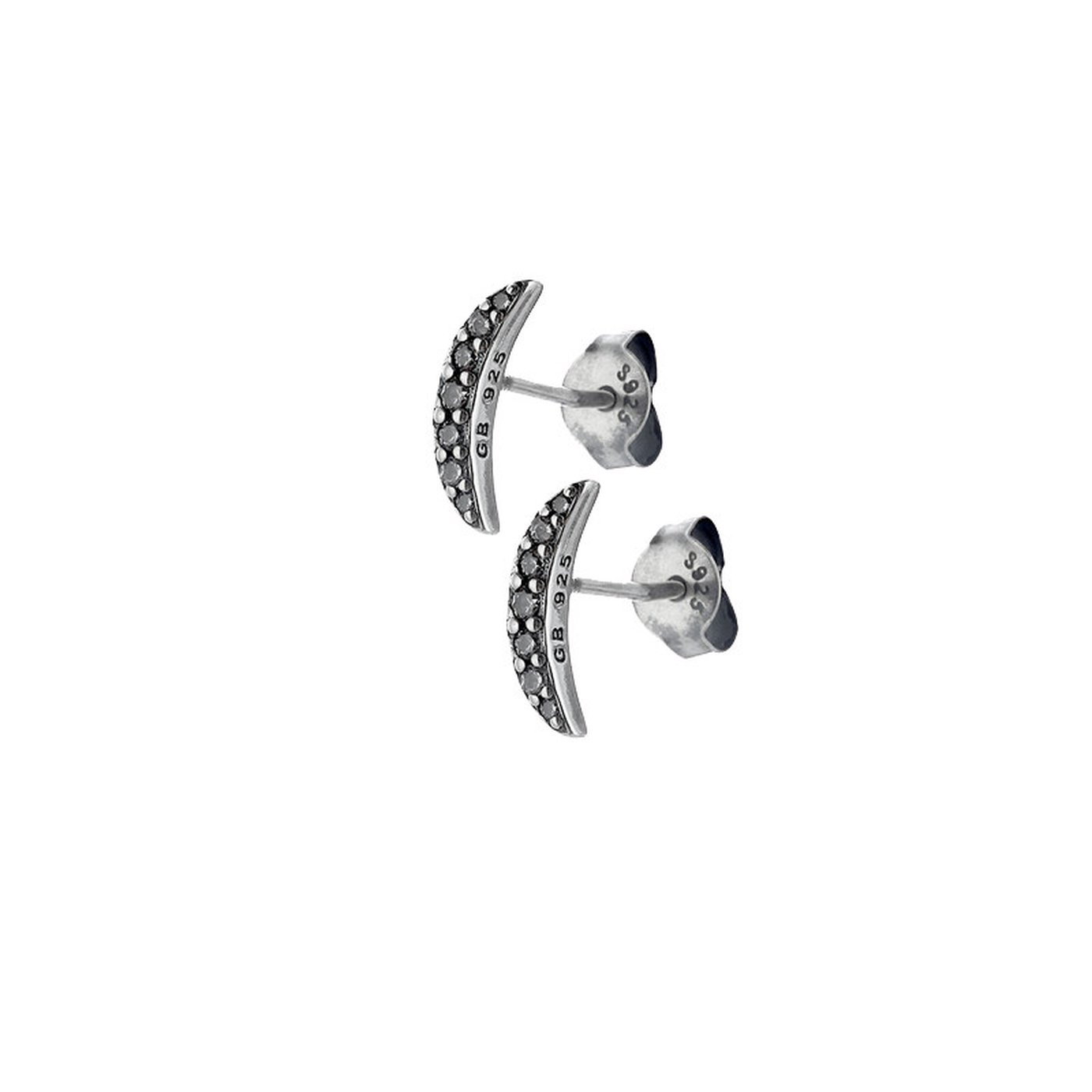 Boucle d\'oreille épingle Luxury plume et zirconias