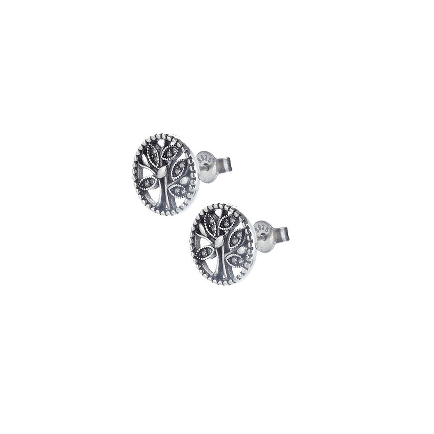 Boucle d\'oreille épingle Luxury arbre de la vie