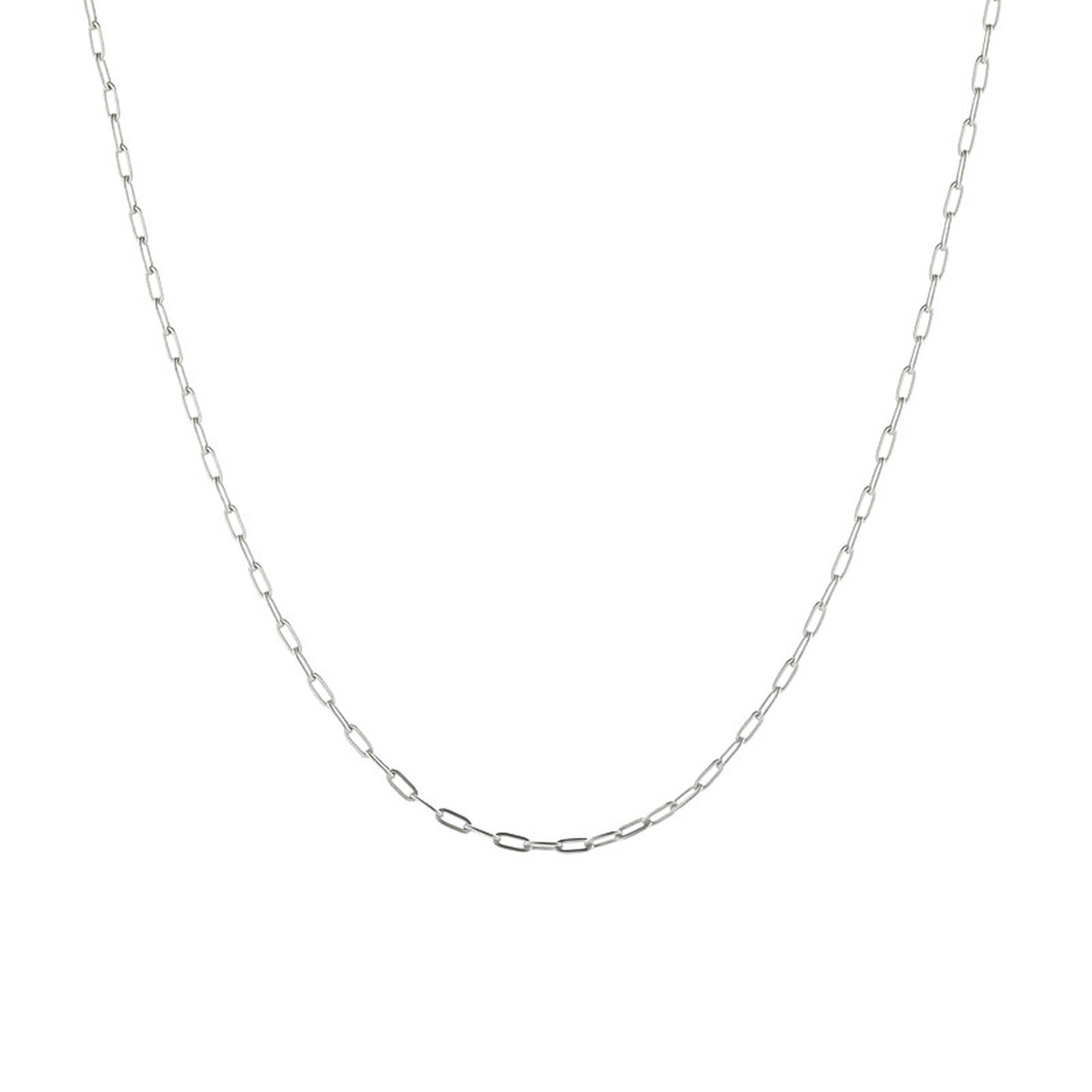 Delicate necklace with rectangular links