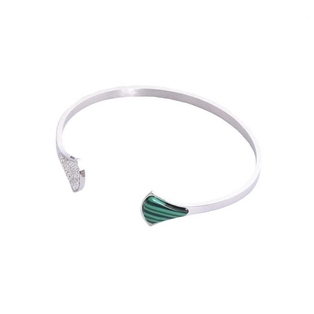 Glamour open bracelet with stones