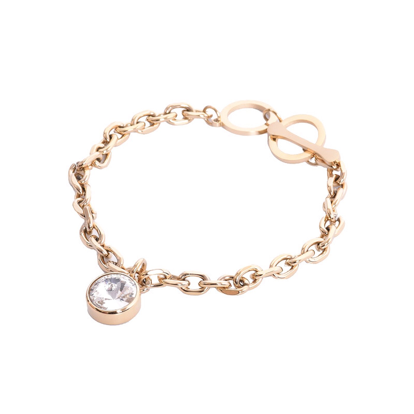 Pulseira Glamour simples com brilhante